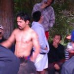 Manny Pacquiao Working Out at Griffith Park in Los Angeles