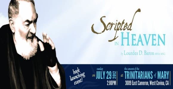 Lourdes Duque Baron, to host Official “Scripted In Heaven” book signing at Trinitarians of Mary