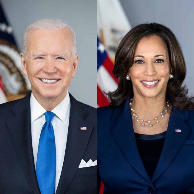 Official Portraits of President Joe Biden and Vice President Kamala Harris