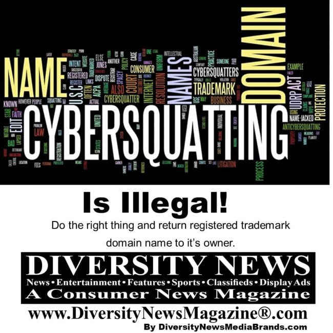 Cybersquatting news - Diversity News Magazine Dot Com - Diversity News Media Brands