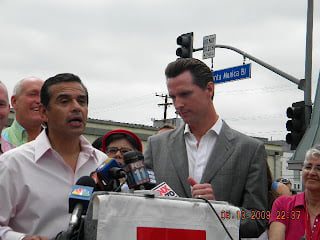 Los Angeles Mayor Antonio Villaraigosa, San Francisco Mayor Gavin Newsom - Diversity News Magazine