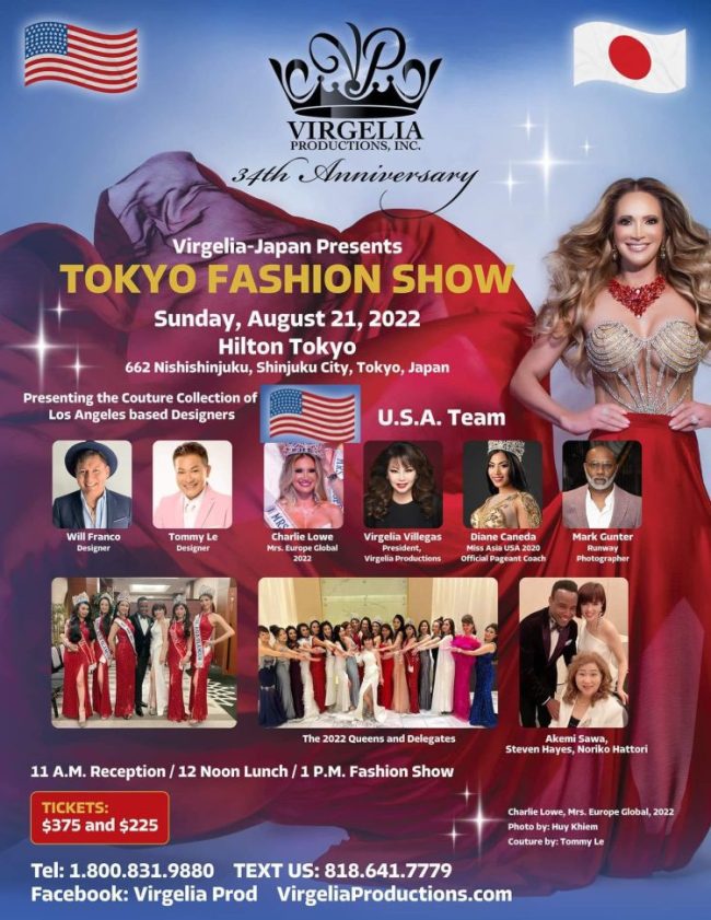 Virgelia Productions goes to Tokyo, Japan To Tokyo Fashion Show